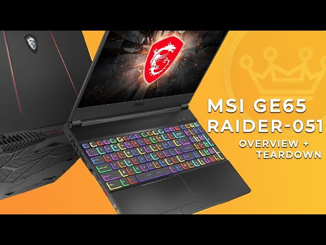 ノートPC MSI GE65 Raider 9SF i7/16G/512G/RTX 2070 MSI GE65 Raider 9SF (with GeForce RTX 2070) Gaming Laptop