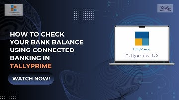 How to Check Your Bank Balance Using Connected Banking in TallyPrime I 4QS I 4 Quadrant Solutions I