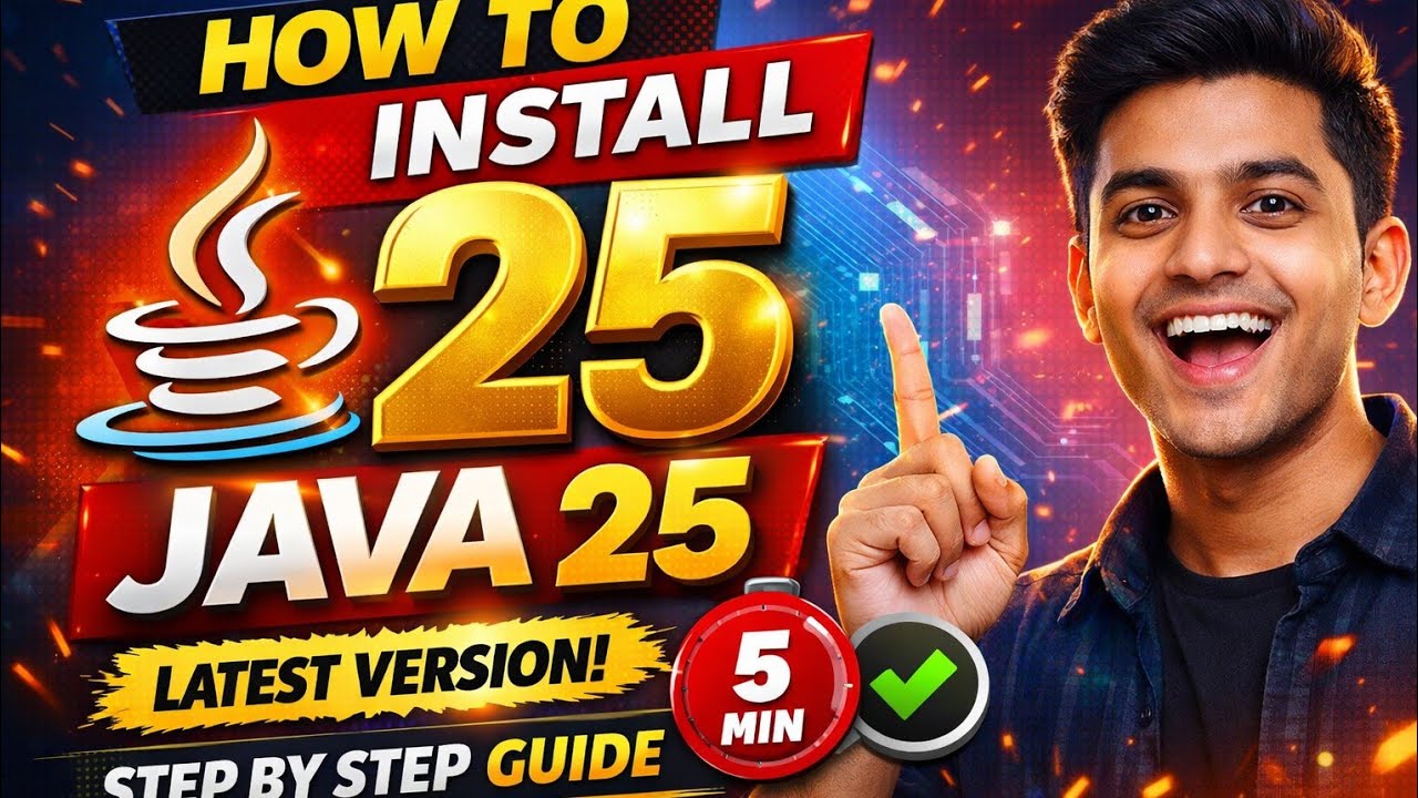 How to Install Java 25 Latest Version (2025) | Java 25 Installation ...