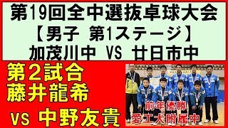 卓球 全国中学選抜卓球大会 18 加茂川中vs廿日市中 第1ステージ第2試合 藤井龍希 加茂川中 vs中野友貴 廿日市中 Youtube 卓球 全国中学選抜卓球大会 18 加茂川中vs廿日市中 第1ステージ第2試合 藤井龍希 加茂川中 vs中野友貴 廿日市中 Youtube