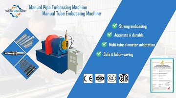 Customized tools for railings/furniture/decorative pipes! Pipe Embossing Machine #embossingmachine