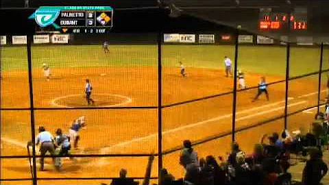 Kelli Tidwell of Durant High hits an rbi single in the FHSAA class 8A softball championship