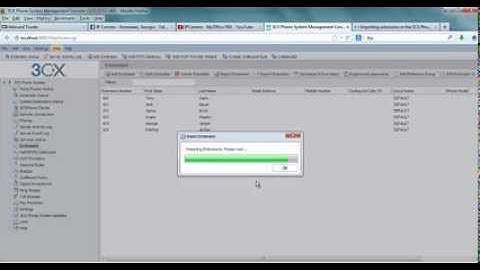Importing Bulk Extensions inside the 3CX Phone System (2014)
