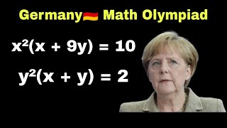 Germany 🇩🇪 Math Olympiad | A Nice Algebra Math Problem | Find the Value of x and y