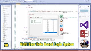 VB.NET and MS Access (Preview) Multi User Role Based Login System