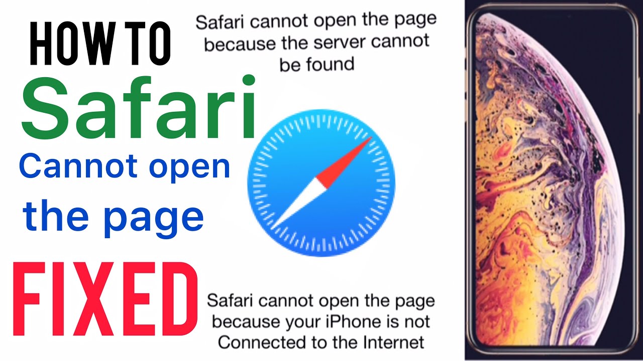 apple store safari cannot open the page