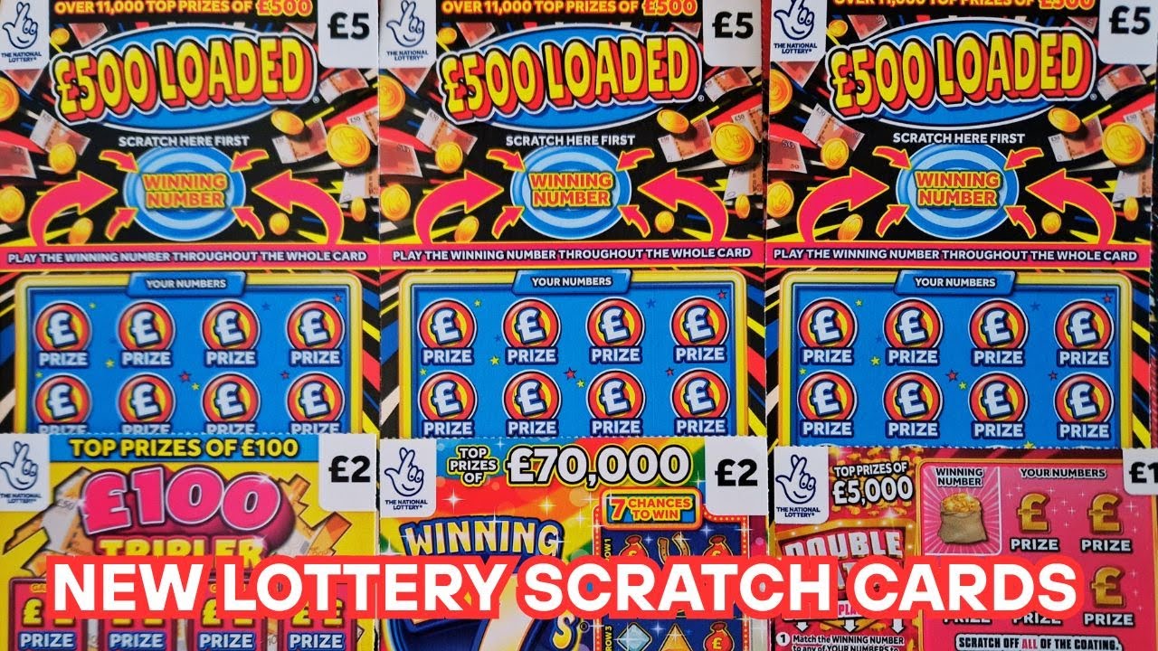 NEW lottery scratch cards 