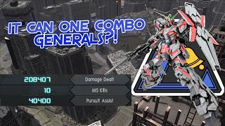 GBO2 RX-0 Unicorn Gundam:  It can one combo generals?!