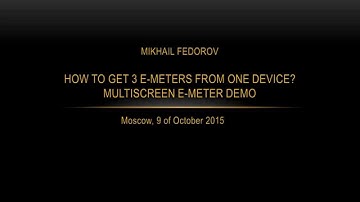Multi screen e-meter demo