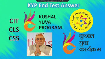 KYP End Test All Answer