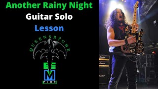 Queensryche Another Rainy Night Solo Lesson Plus TAB!