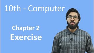 10th Class Computer - Ch 2 - Data Types Assignment and Input/Output Exercise - Matric Class Computer
