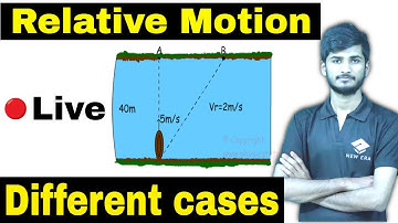 🔴 Live:  Relative Motion(Rain-Man & River-Man Problems)|| By-KP Sir