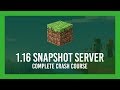 How to: Minecraft 1.16 Snapshot Server (Vanilla | Free | +Port forwarding guide)