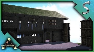 FINISHING OFF THE CASTLE! THE GATEHOUSE BUILD! - Ark: RAGNAROK [DLC Gameplay E85]