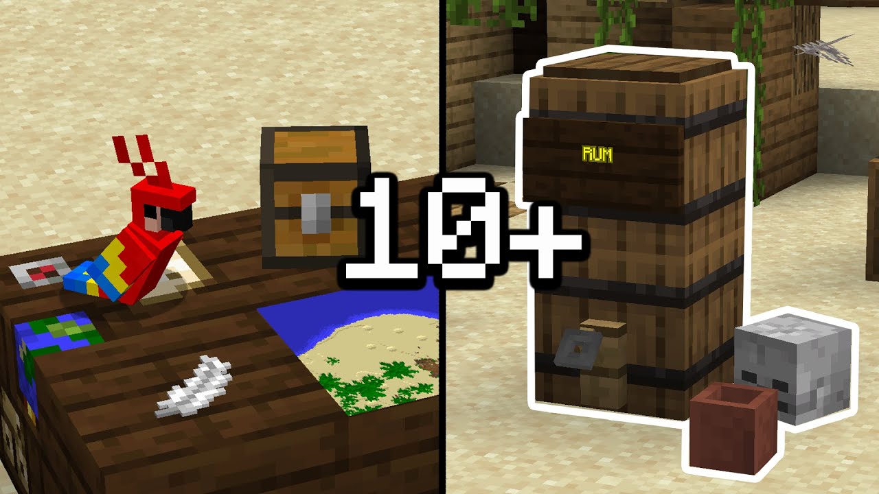10+ PIRATE build hacks in minecraft - YouTube