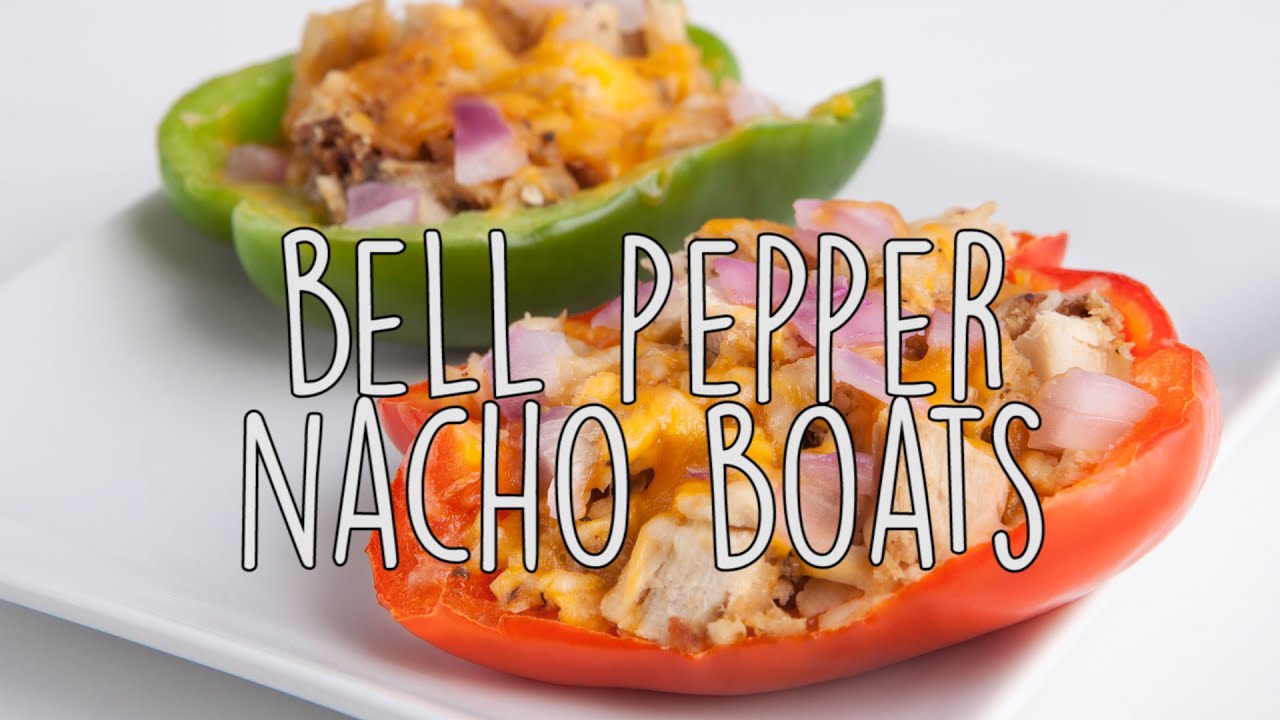 Creative Food Idea Bell Pepper Nacho Boats YouTube