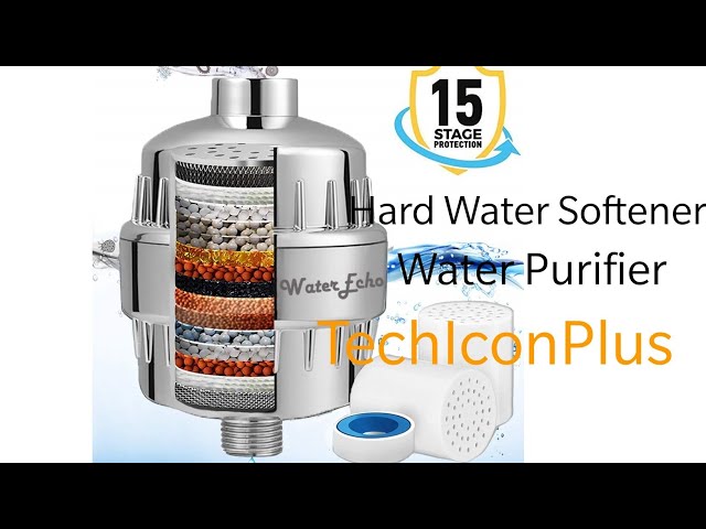 Buy Purifit 15 Stage Shower Filter for Hard Water, Removes Chlorine, Reduces Hair fall, Free Tap Connector