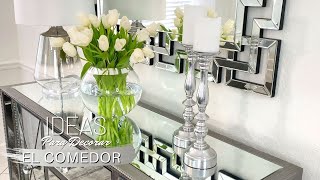 DECORACION DE MI COMEDOR.IDEAS PARA DECORAR/HOME DECOR  IDEAS.DINING ROOM.