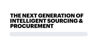 Procurement Market Intelligence Advisor: Supplier Intelligence