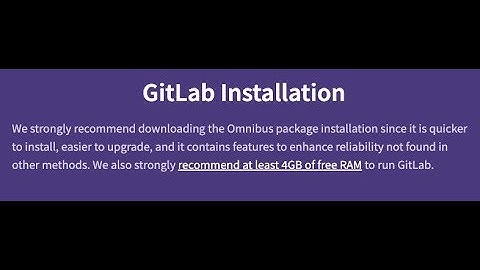 Learn how to install GitLab via Omnibus