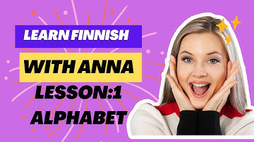 Learn Finnish! Lesson 1  The alphabet