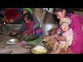 Cooking local chicken and eating together in team ll village local chicken recipe ll rural life