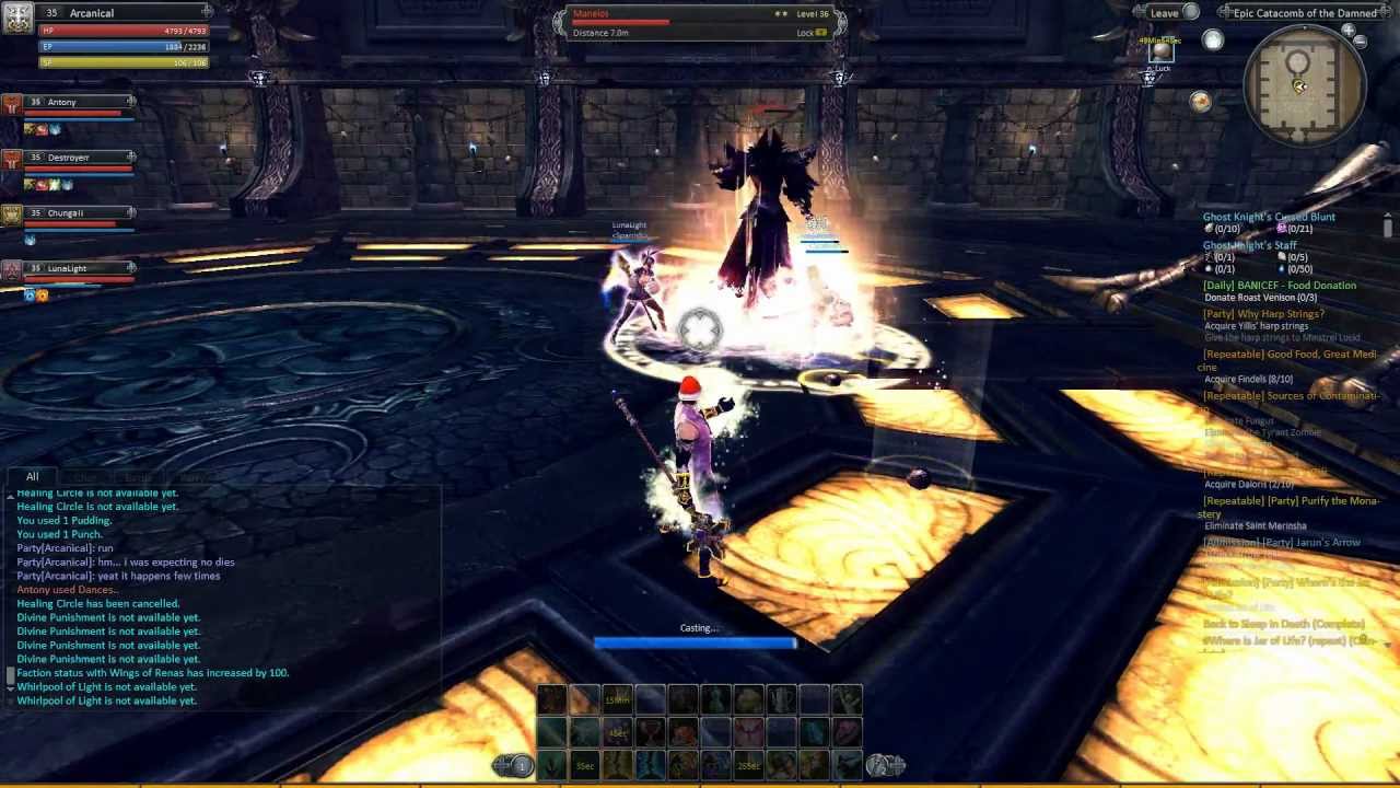 Raiderz - Manelos / Manelloth (Epic Catacombs Boss fight)