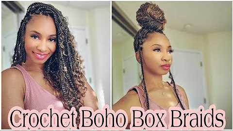 Get Vacay Ready with 22 Inch Crochet Boho Box Braids for Only $39!