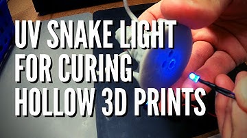 How To Make UV Snake Light For Curing Hollow 3D Resin Prints
