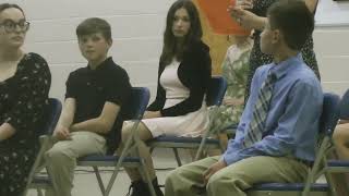 2022 NJHS Induction Ceremony at Nehaunsey Middle School