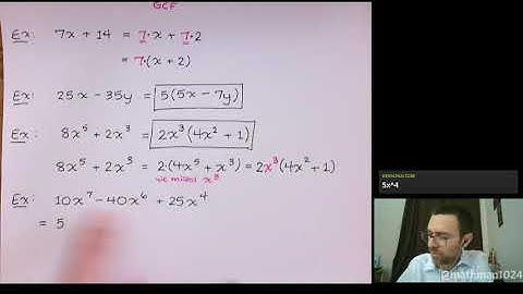 Factoring Polynomials - Part 1 (Twitch stream on 03/24/2020)