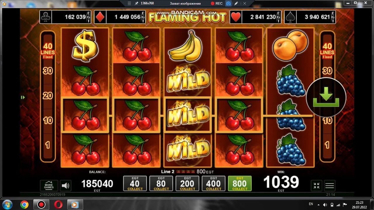 rand online casino 40 Flaming Hot-Egt-Biw Win-777