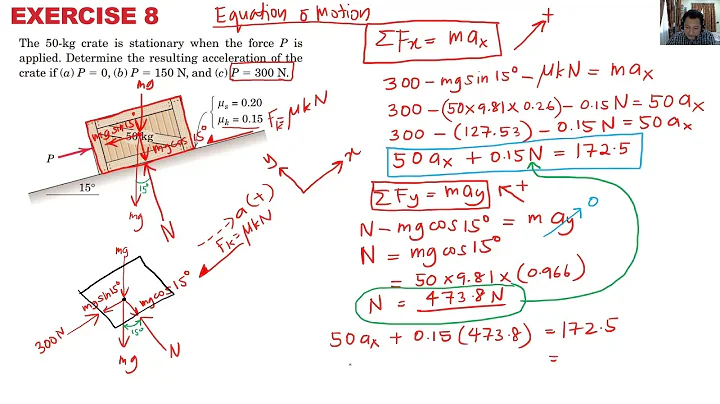 Lecture 8 - DYNAMICS - KINETICS particles F=ma - Part 3