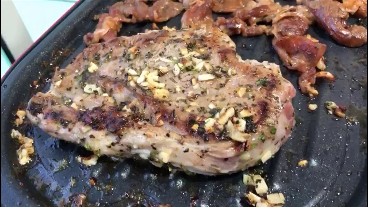 Ribeye Steak on Corner Grill - YouTube
