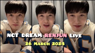 [MULTI SUB]🌼RENJUN NCT DREAMS LIVE🔴26.0.24 #nctdream #renjun #renjunnctdream #renjunnct #live #viral