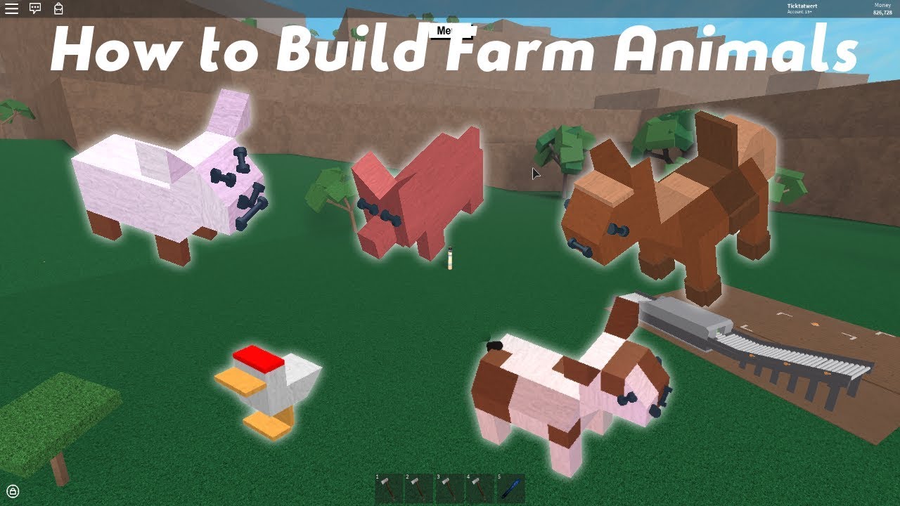 Lumber Tycoon 2 How To Build Farm Animals - animals tycoon roblox