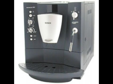 Bosch benvenuto B30 приготовление латте с помощью ручного