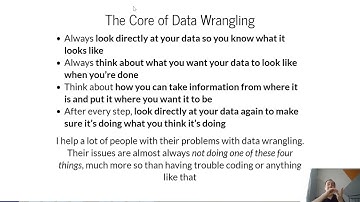 The Core of Data Wrangling - Data Wrangling in the Tidyverse, Ep 2