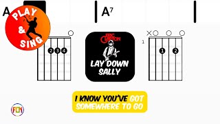 Eric Clapton - Lay down Sally | Scrolling Guitar Chords & Lyrics