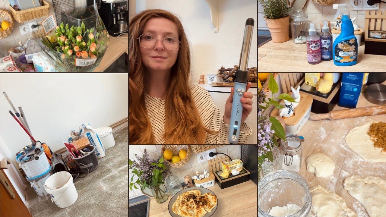 Vlog | Zile pline : renovăm o cameră ,proiect în casă ,cumpărături, turte umplute | Ondulator de păr