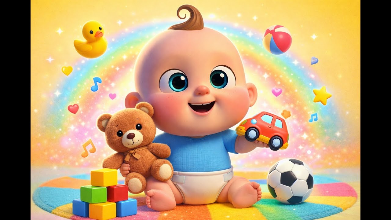 Baby Plays with Toys 🧸🎶 | Fun Learning Playtime for Kids & Toddlers