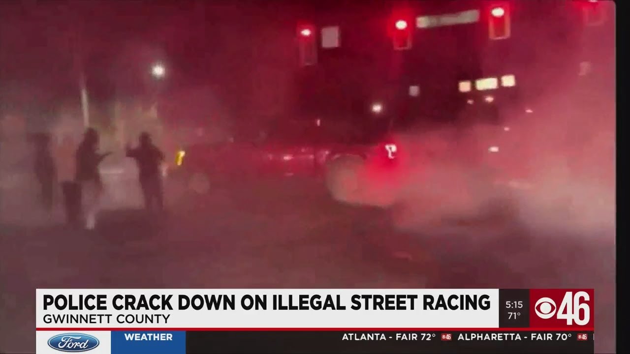 Gwinnett County Police crack down on illegal street racing - YouTube