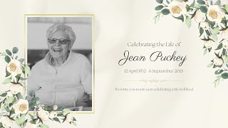 Memorial Service for Jean Puckey | 17 September 2025 - 14:00 SAST (GMT+2)