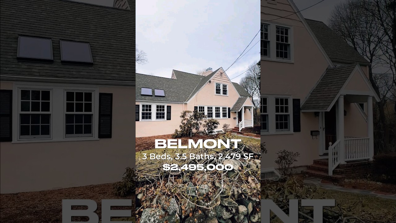 Что вы можете купить за $2,495,000: Тур дома в Belmont, MA
