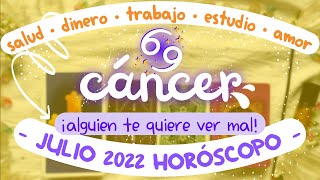 TAROT horóscopo ♋ CANCER JULIO 2022 🌹 amor 🌈 trabajo 💸 dinero ✏️ estudio 🌻salud