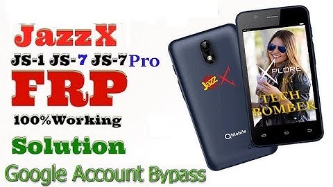 QMobile JaZZ X JS 1 FRP  Google Account Bypass  by sp flash tool