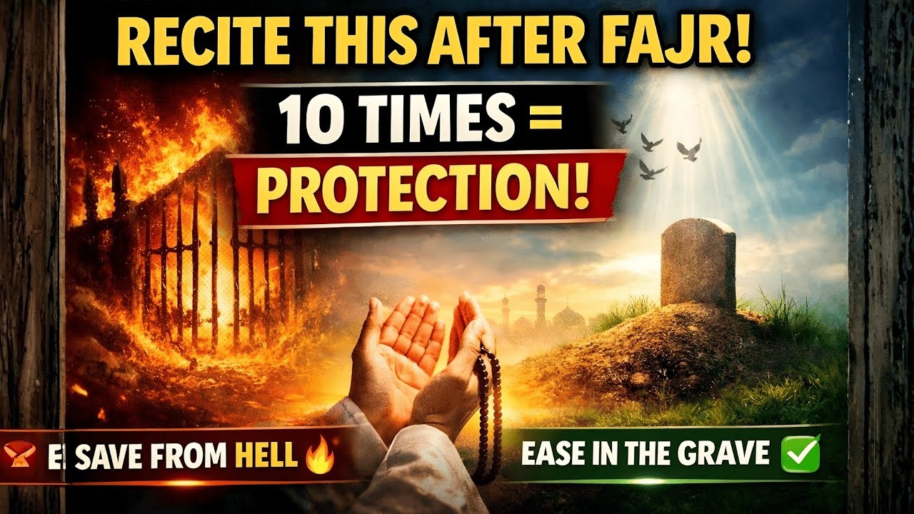 Recite This After Fajr 10 Times 🌅 Protection from Hell, Ease in the Grave & Forgiveness for Parents