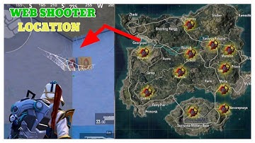 Top locations for spider man web shooters | Spider Man mode all web shooter location in BGMI & PUBG