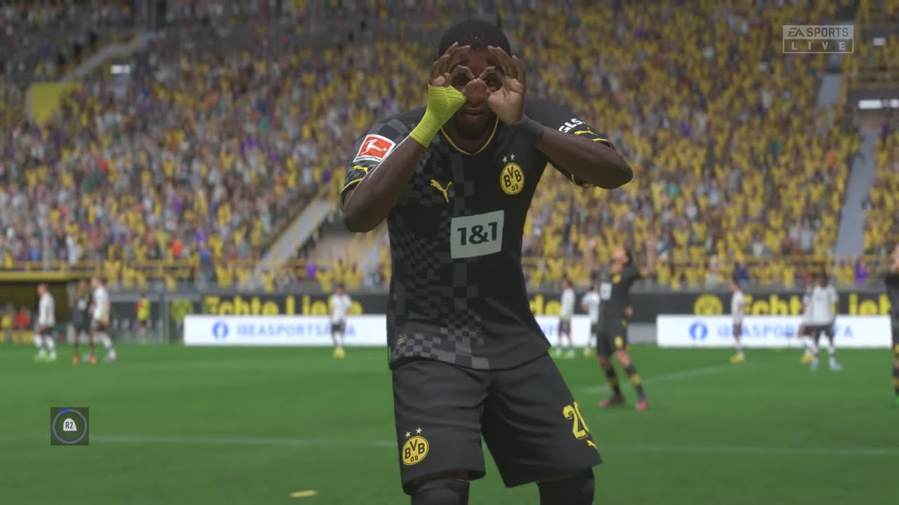 FIFA 23, perfect counter attack goal from Dortmund!